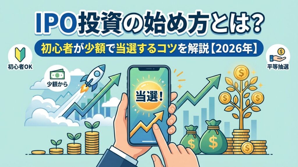 IPO投資の始め方とは?初心者が少額で当選するコツを解説【2026年】