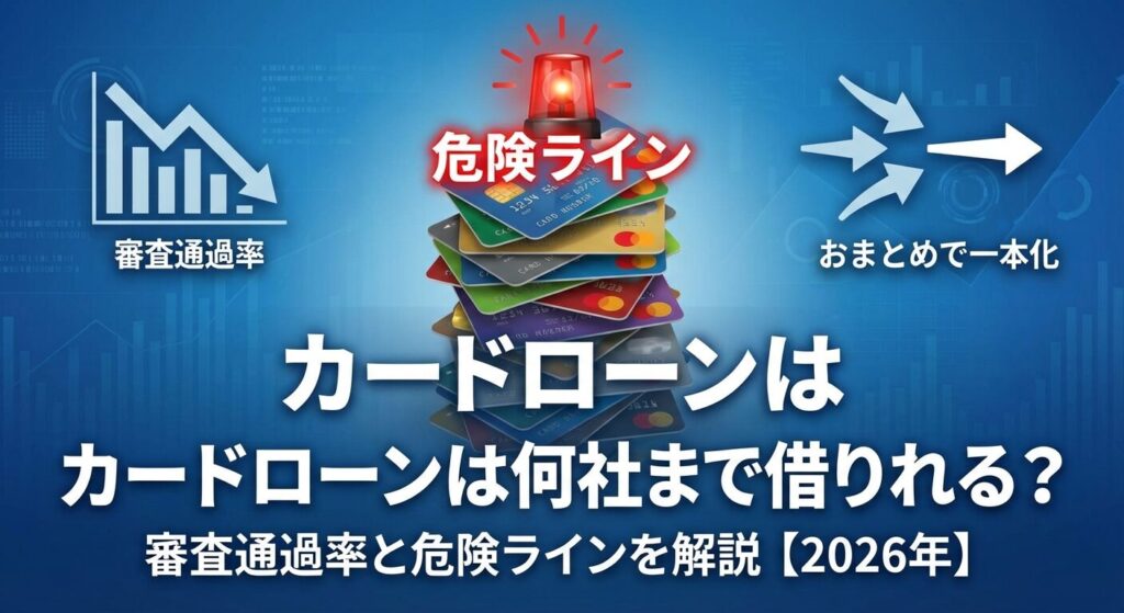 カードローンは何社まで借りれる?審査通過率と危険ラインを解説【2026年】