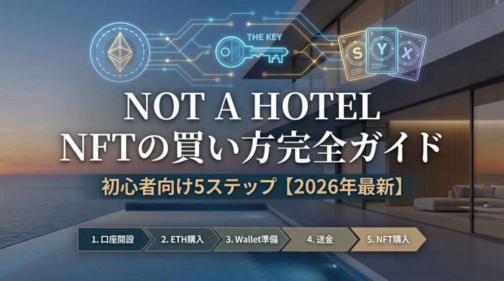 NOT A HOTEL NFTの買い方完全ガイド|初心者向け5ステップ【2026年最新】