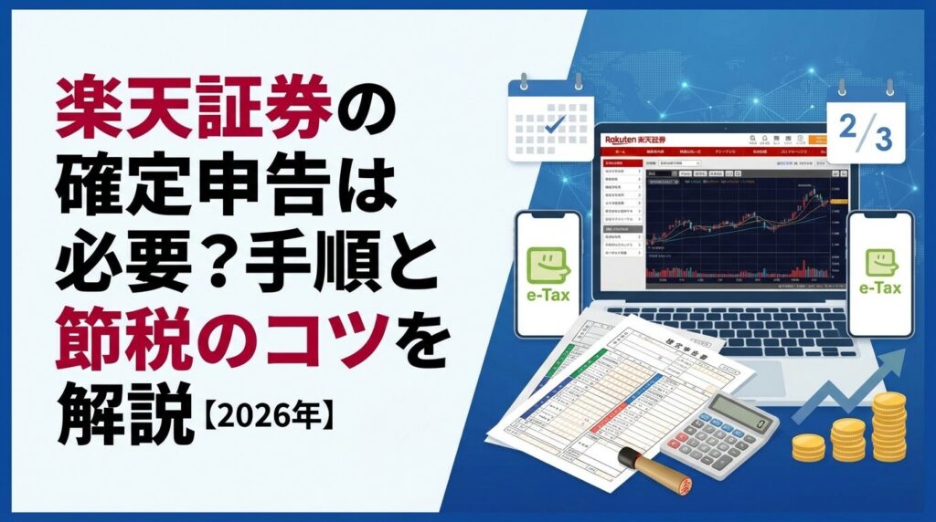 楽天証券の確定申告は必要?手順と節税のコツを解説【2026年】