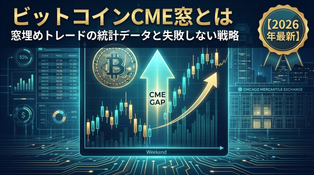 ビットコインCME窓とは|窓埋めトレードの統計データと失敗しない戦略【2026年最新】