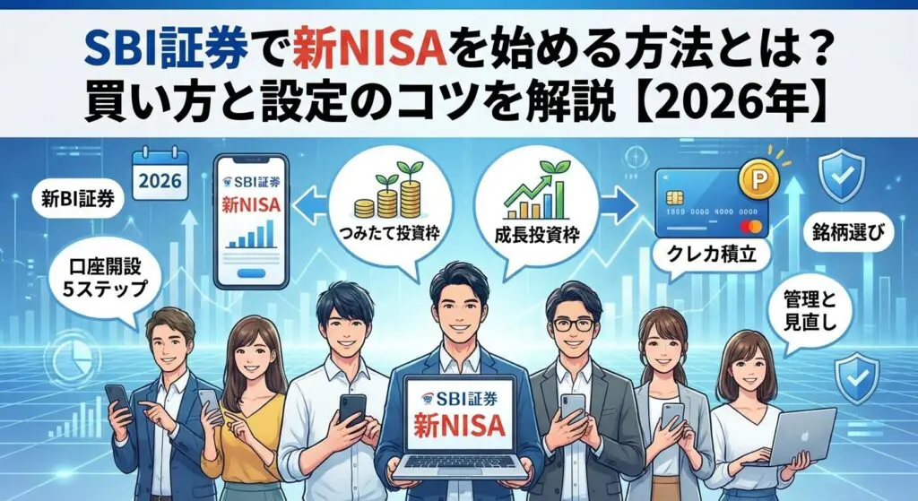 SBI証券で新NISAを始める方法とは?買い方と設定のコツを解説【2026年】