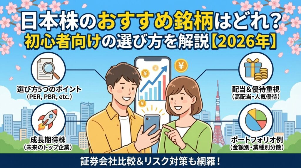 日本株のおすすめ銘柄はどれ?初心者向けの選び方を解説【2026年】