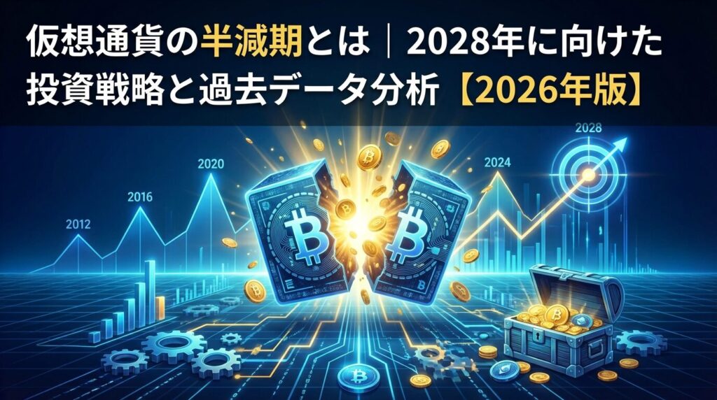 仮想通貨の半減期とは|2028年に向けた投資戦略と過去データ分析【2026年版】