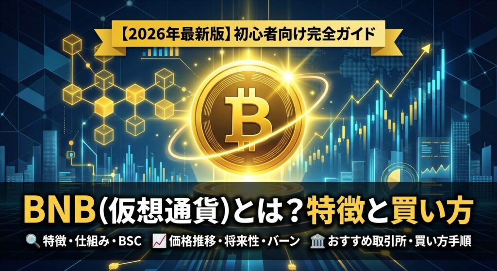 BNB(仮想通貨)とは?特徴と買い方|初心者向け完全ガイド【2026年】