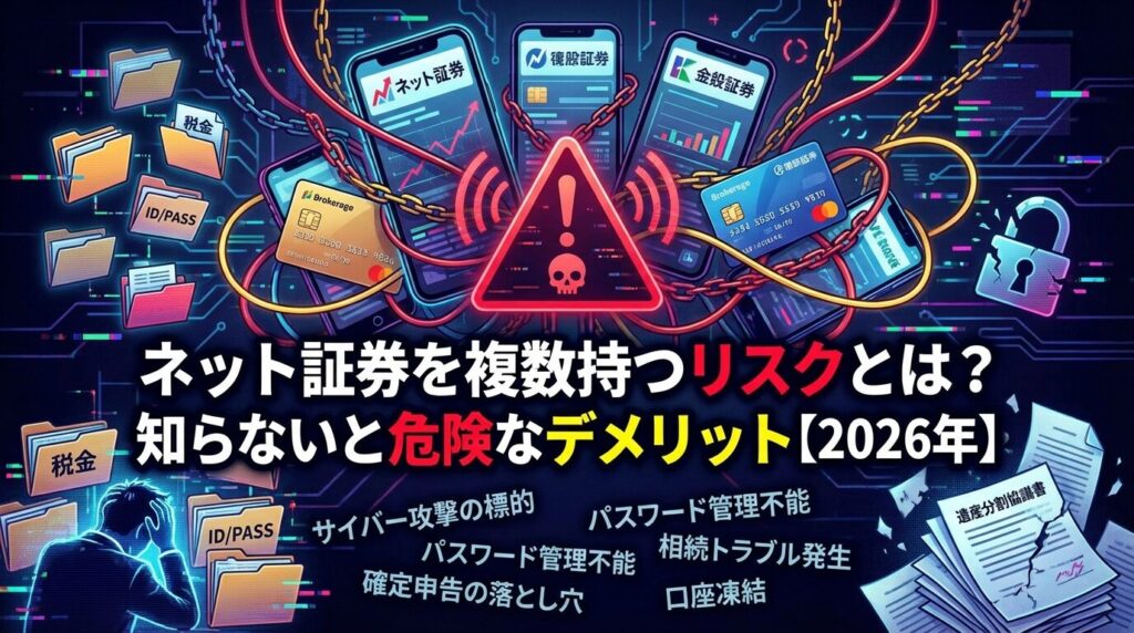 ネット証券を複数持つリスクとは?知らないと危険なデメリット【2026年】