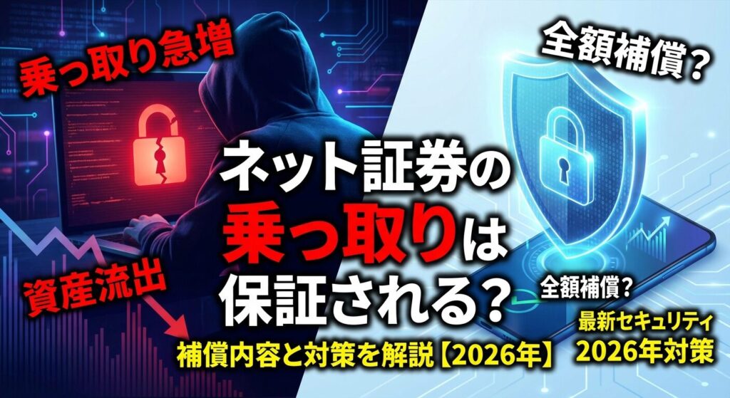 ネット証券の乗っ取りは保証される?補償内容と対策を解説【2026年】