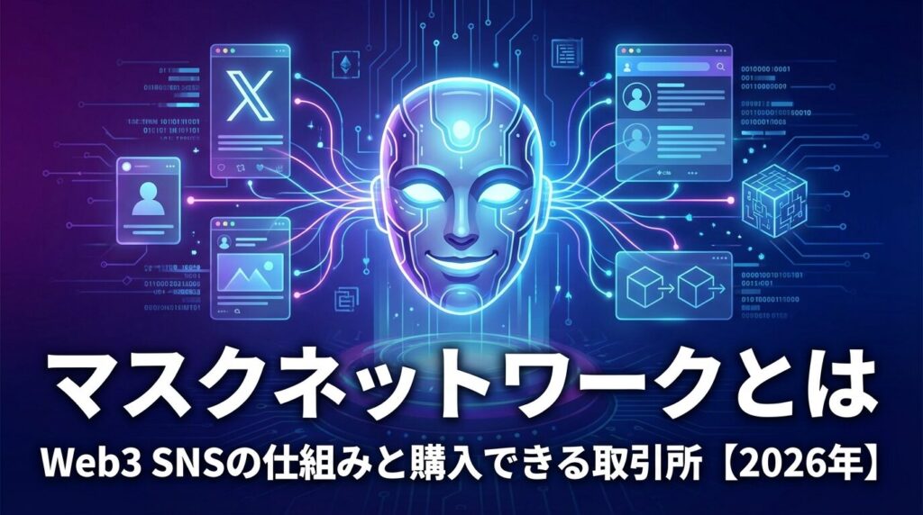 マスクネットワークとは|Web3 SNSの仕組みと購入できる取引所【2026年】