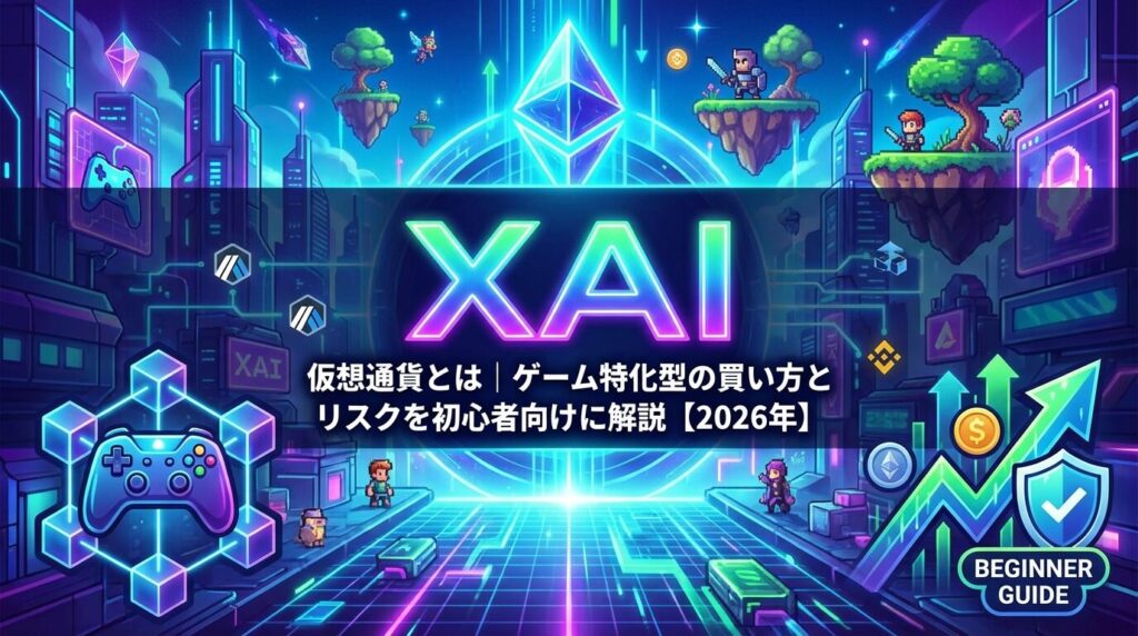 XAI仮想通貨とは|ゲーム特化型の買い方とリスクを初心者向けに解説【2026年】