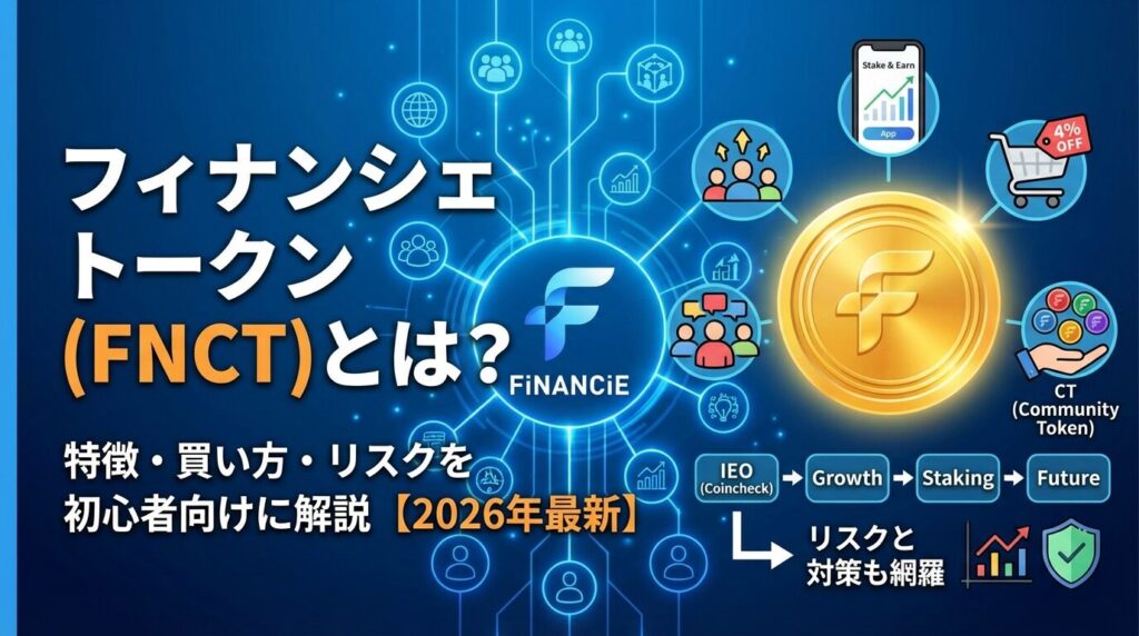 フィナンシェトークン(FNCT)とは?特徴・買い方・リスクを初心者向けに解説【2026年】