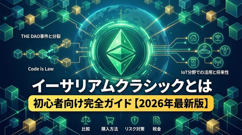 イーサリアムクラシックとは|初心者向け完全ガイド【2026年最新版】