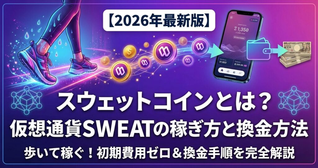 スウェットコインとは?仮想通貨SWEATの稼ぎ方と換金方法【2026年最新】