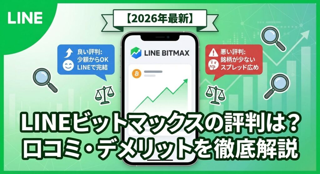 LINEビットマックスの評判は?口コミ・デメリットを徹底解説【2026年】