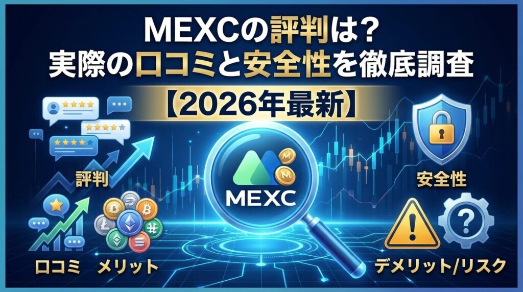 MEXCの評判は?実際の口コミと安全性を徹底調査【2026年最新】