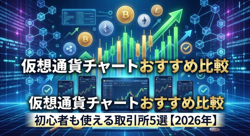 仮想通貨チャートおすすめ比較|初心者も使える取引所6選【2026年】