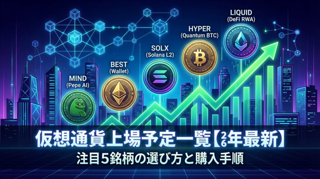 仮想通貨上場予定一覧【2026年最新】注目5銘柄の選び方と購入手順