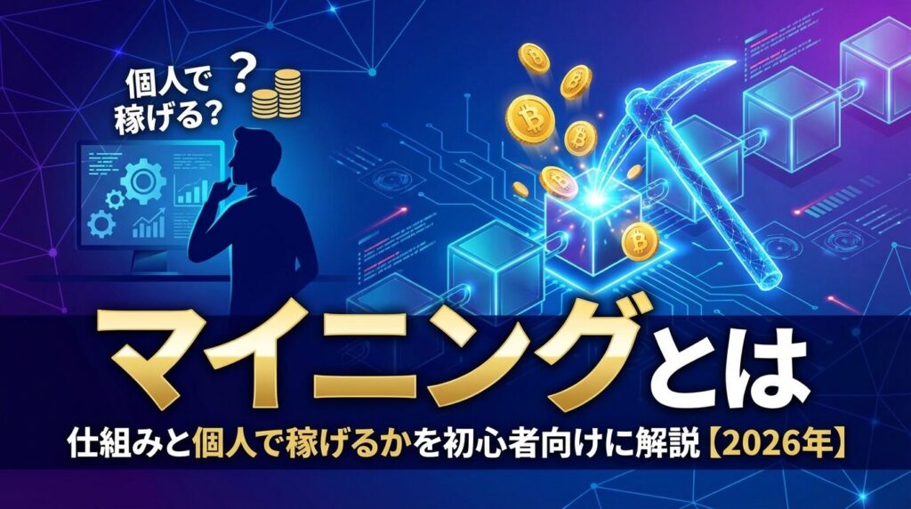 マイニングとは|仕組みと個人で稼げるかを初心者向けに解説【2026年】