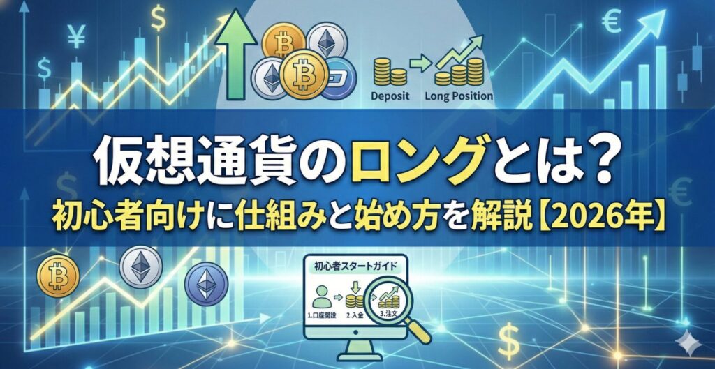 仮想通貨のロングとは?初心者向けに仕組みと始め方を解説【2026年】