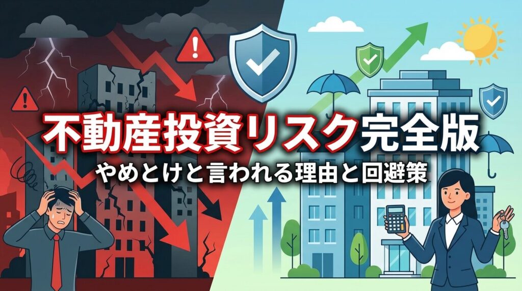 不動産投資リスク完全版|やめとけと言われる理由と回避策