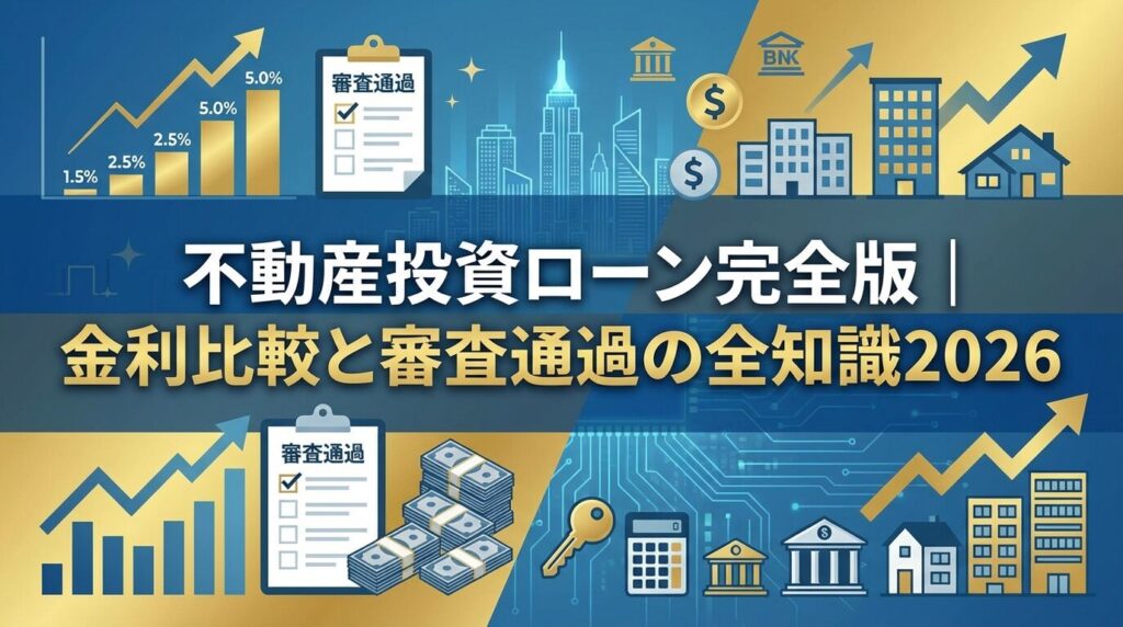 不動産投資ローン完全版|金利比較と審査通過の全知識2026