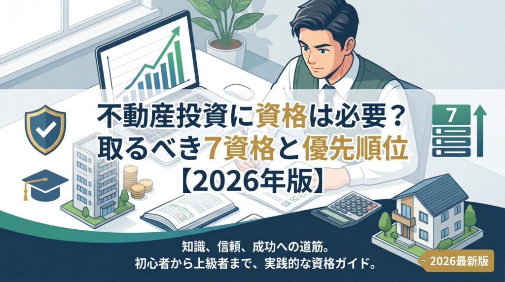 不動産投資に資格は必要？取るべき7資格と優先順位【2026年版】 | 会社