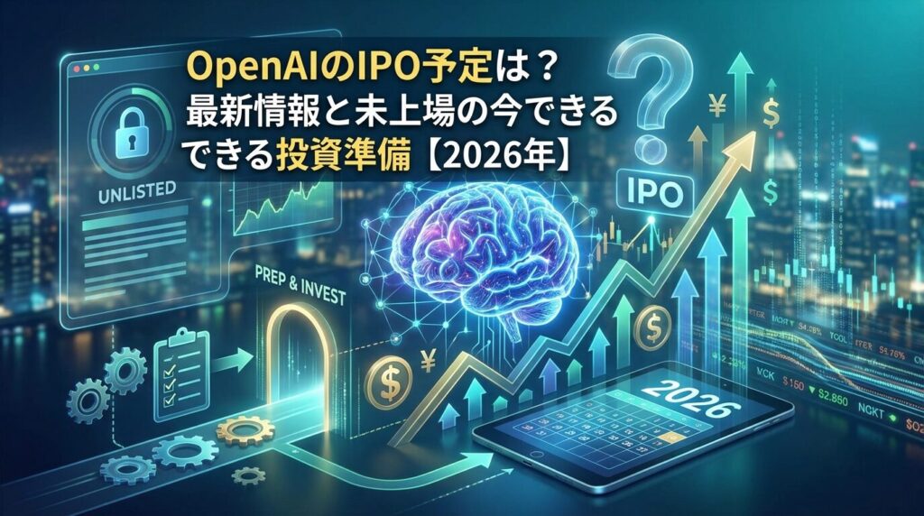 OpenAIのIPO予定は?最新情報と未上場の今できる投資準備【2026年】