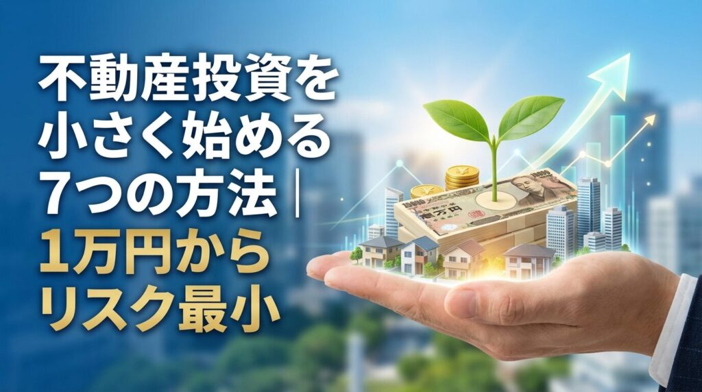 不動産投資を小さく始める7つの方法|1万円からリスク最小