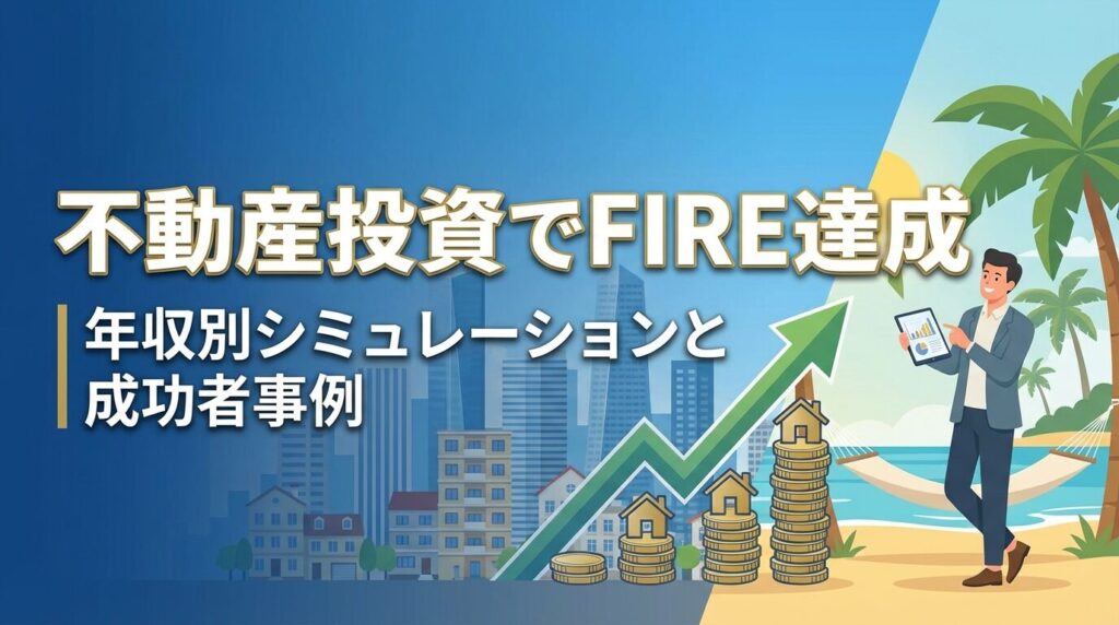 不動産投資でFIRE達成|年収別シミュレーションと成功者事例