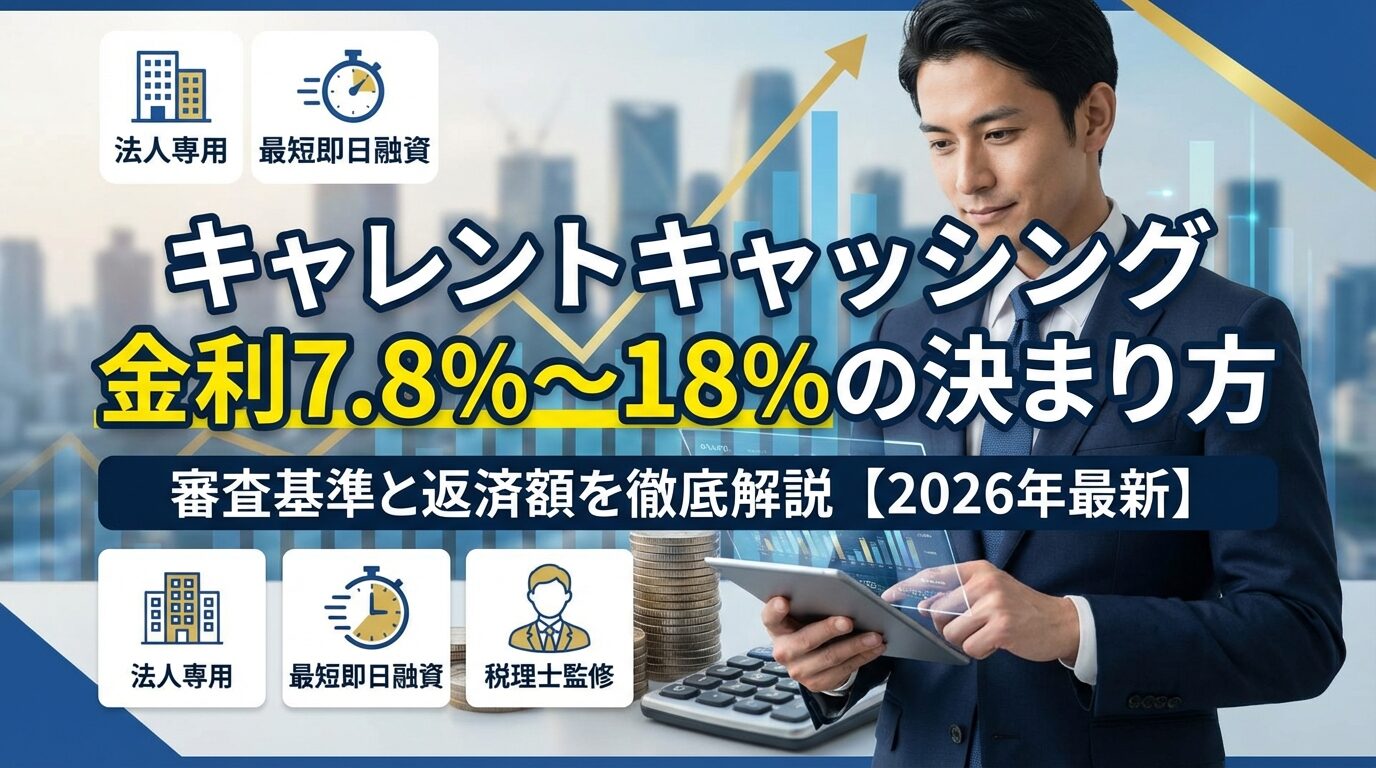 キャレントキャッシング金利7.8%〜18%の決まり方｜審査基準と返済額【2026年】