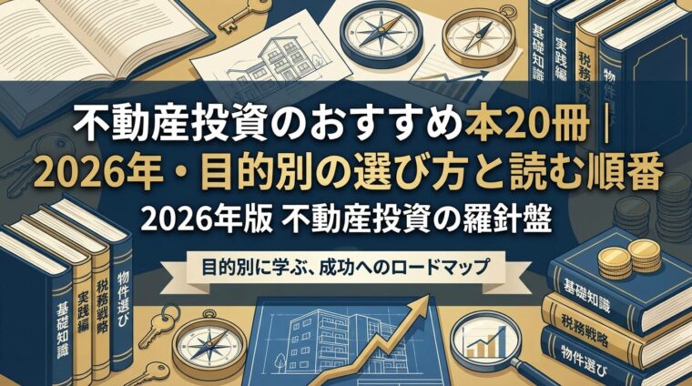 不動産投資のおすすめ本20冊｜2026年・目的別の選び方と読む順番