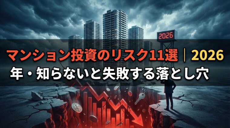 マンション投資のリスク11選|2026年・知らないと失敗する落とし穴