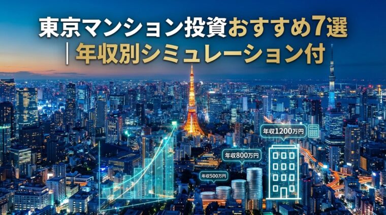 東京マンション投資おすすめ7選｜年収別シミュレーション付