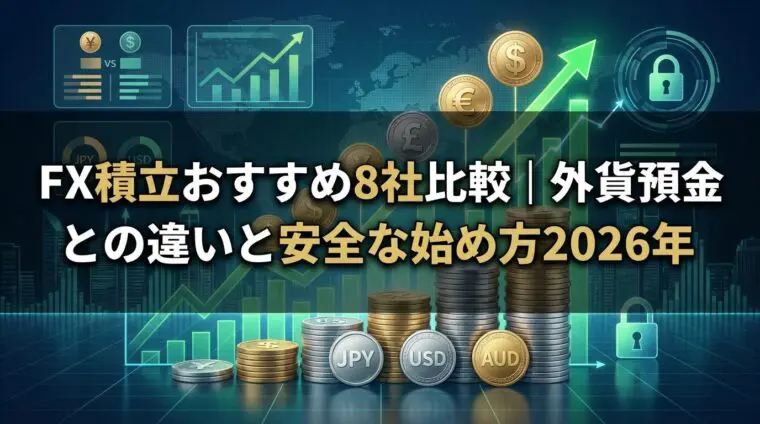 FX積立おすすめ8社比較｜外貨預金との違いと安全な始め方2026年