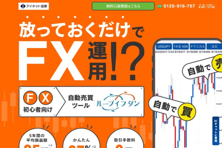 アイネット証券（ループイフダン）公式サイト