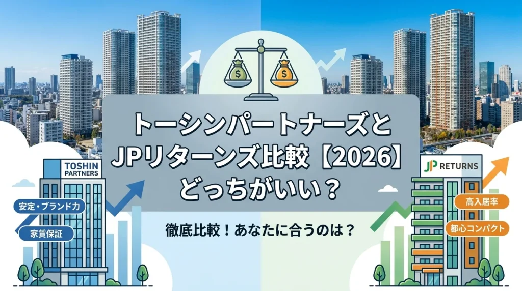 トーシンパートナーズとJPリターンズ比較【2026】どっちがいい?