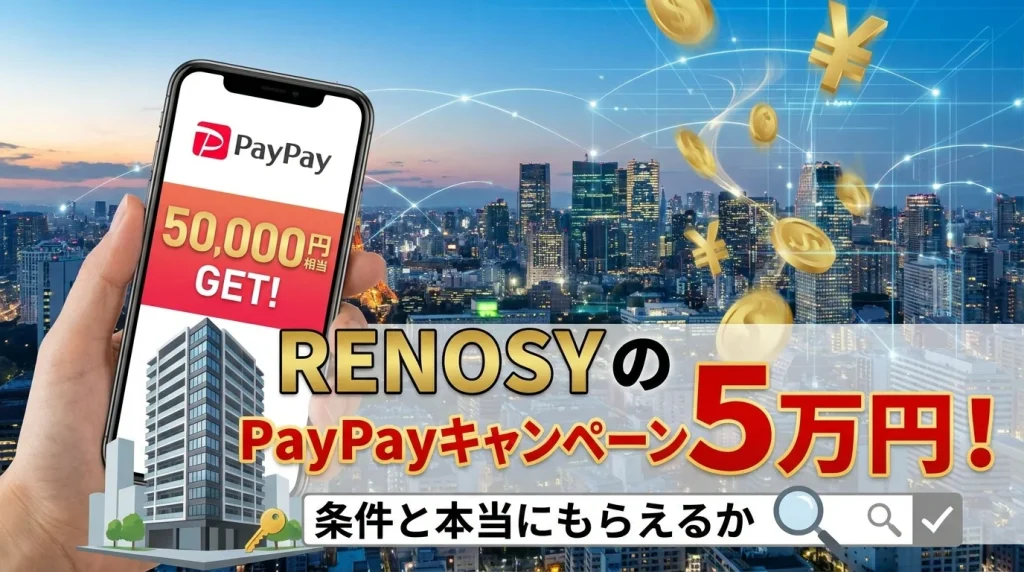 RENOSYのPayPayキャンペーン5万円!条件と本当にもらえるか